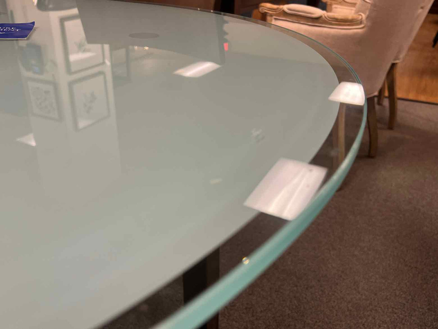 Calligaris Frosted Glass Dining Table
