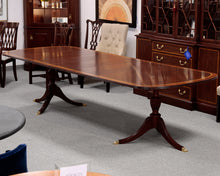 Henkel Harris Double Pedestal Inlaid Dining Table