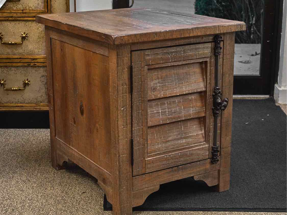 Pair of Rustic Driftwood Side Tables