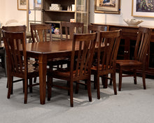 Bassett Dining Dark Mahogany Boat-Shaped Dining Table With 8 Chairs