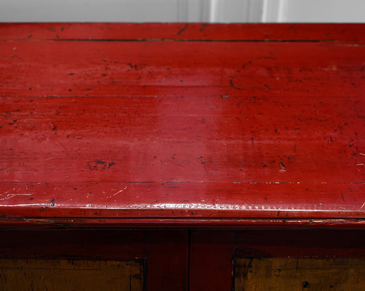 Red Asian Inspired Cabinet