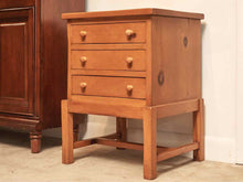 Pine 3 Drawer Side Table