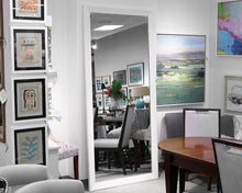 White Framed Floor Length Mirror