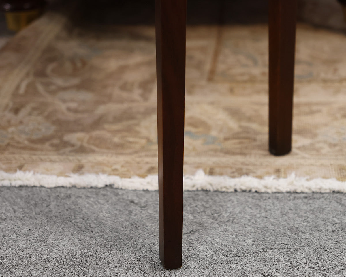 Pair of Oval Shaped Mahogany Side Tables