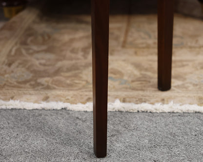 Pair of Oval Shaped Mahogany Side Tables