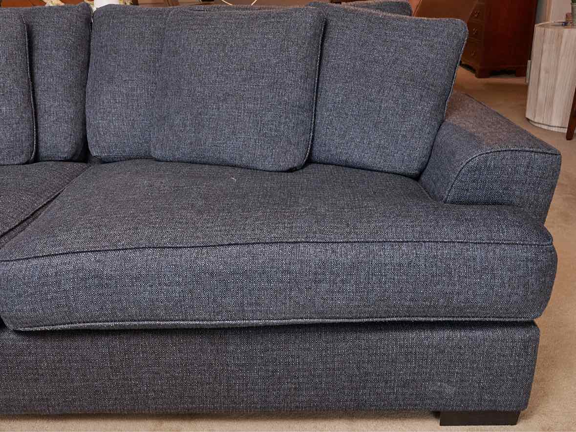 Mercury Orson  ' Sugarshack Denim' 2 Cushion Feather Blend  4 Toss Pillows Sofa