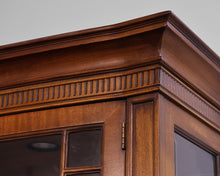 Henredon Lighted Walnut Display Glass Front Cabinet