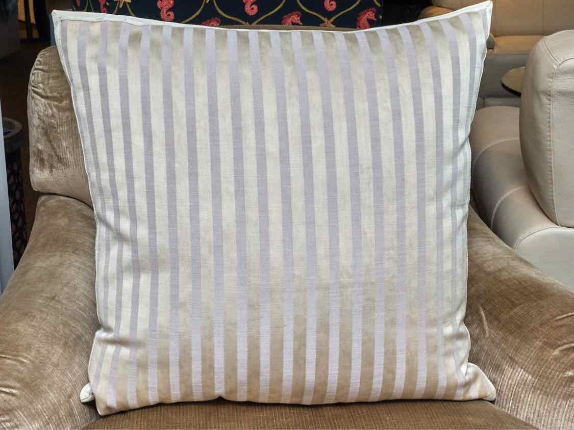 Sliver & Gray Linen Blend Down Filled Accent Pillow