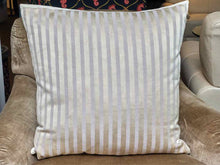 Sliver & Gray Linen Blend Down Filled Accent Pillow