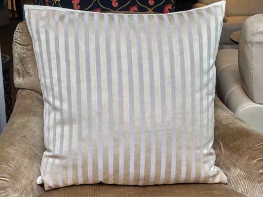 Sliver & Gray Linen Blend Down Filled Accent Pillow