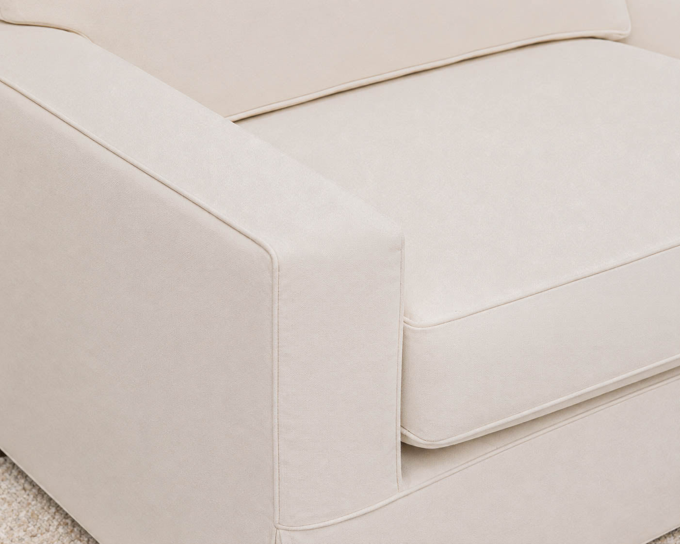 Pottery Barn Two Cushion Slipcover Sofa