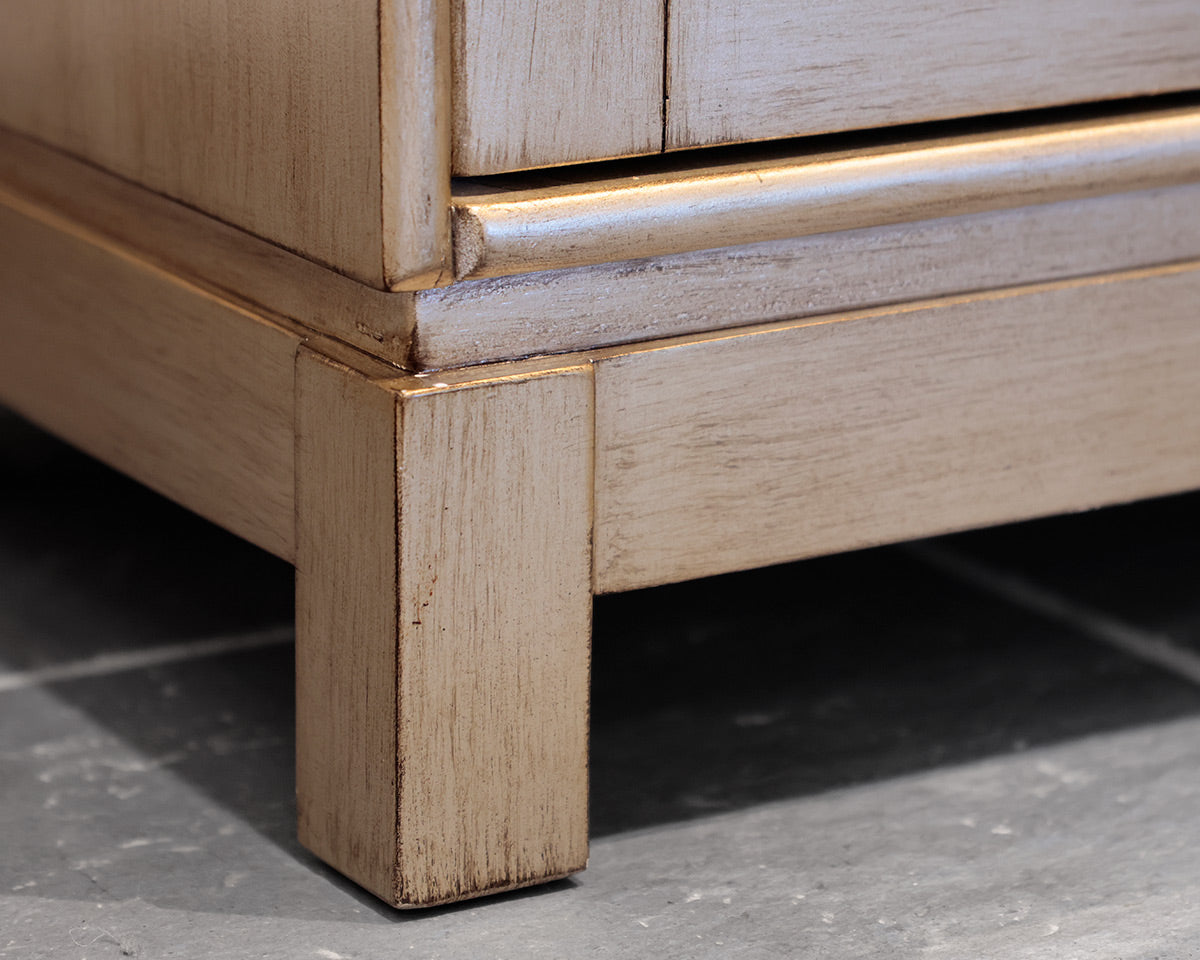 Two-Door Mirrored Console
