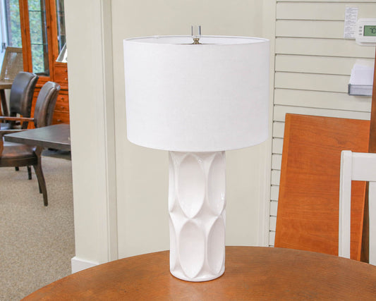 Sinclair Table Lamp, White