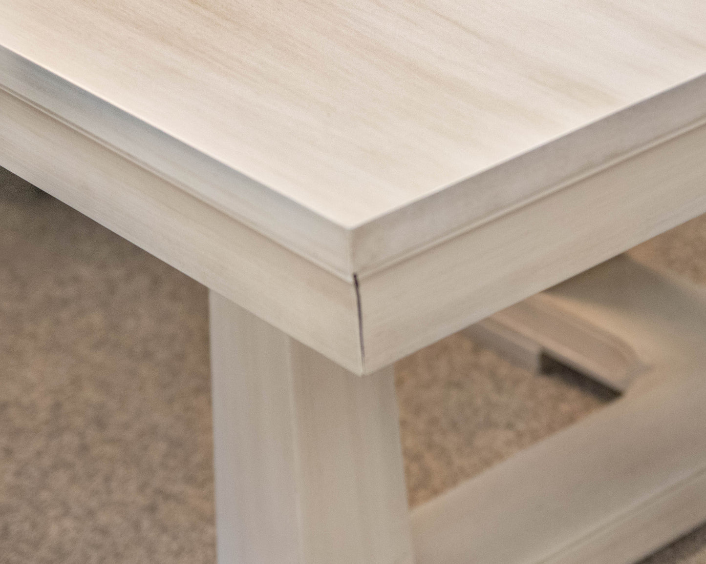 Gat Creek Latham 72" Pedestal Table with Leaves in Hand Glazed Parchment Finish
