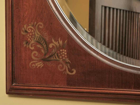 Hitchcock Maple  Mirror with Stenciling