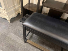 Legacy Billiards Black Leather Storage Bench