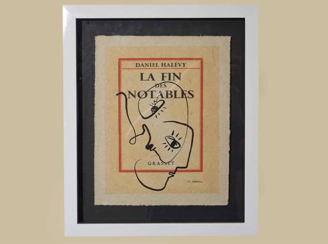 "Lepal III B" Float Mount Vintage Modern Print in Black Frame