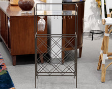 Pottery Barn Metal and Glass Wine Rack