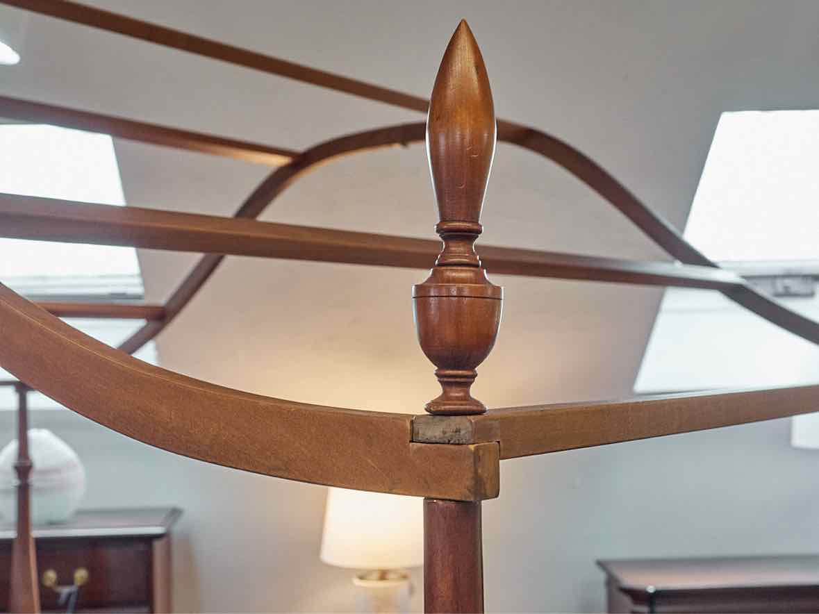 Eldred Wheeler Cherry 4 Post Canopy Full Bed