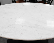 William Sonoma Oval Marble Top Tulip Dining Table