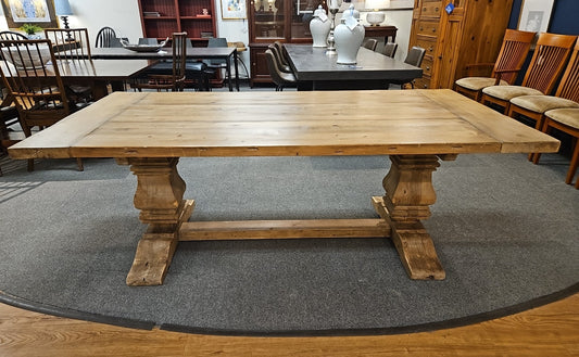 RH Salvaged Pine Trestle Dining Table
