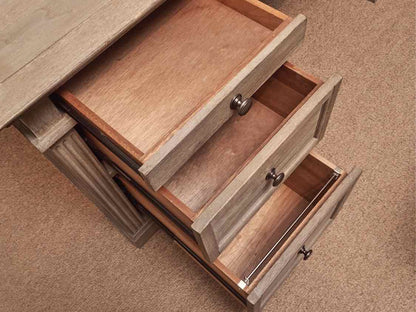 Pottery Barn 'Livingston'  Executive  Desk in Gray Wash Finish