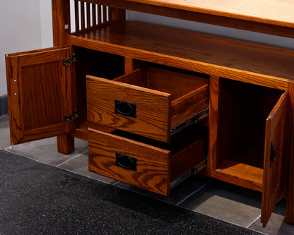 Arts + Crafts Oak Console