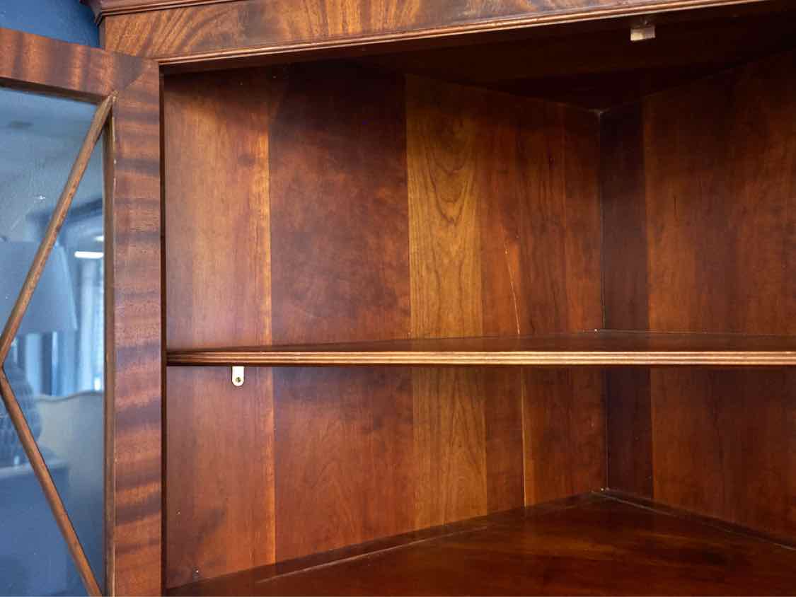 Inalid Mahogany Four Door Corner Cabinet