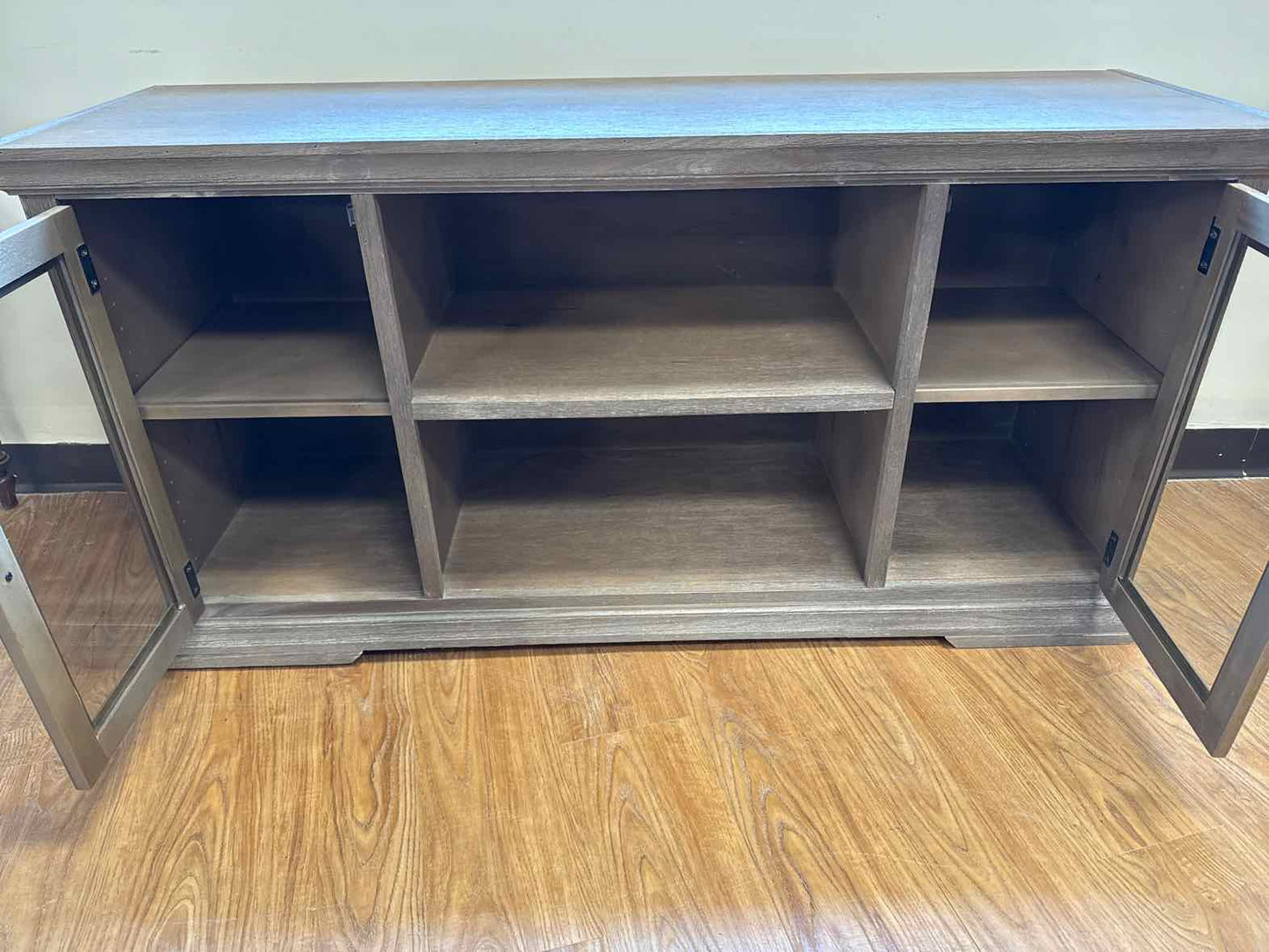 Weathered Wood Media Console