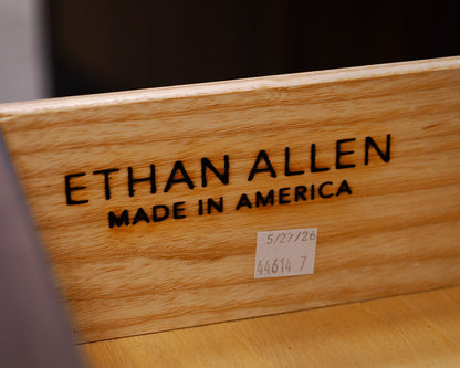 Pair Ethan Allen 'Eugene' Mahogany Nightstands