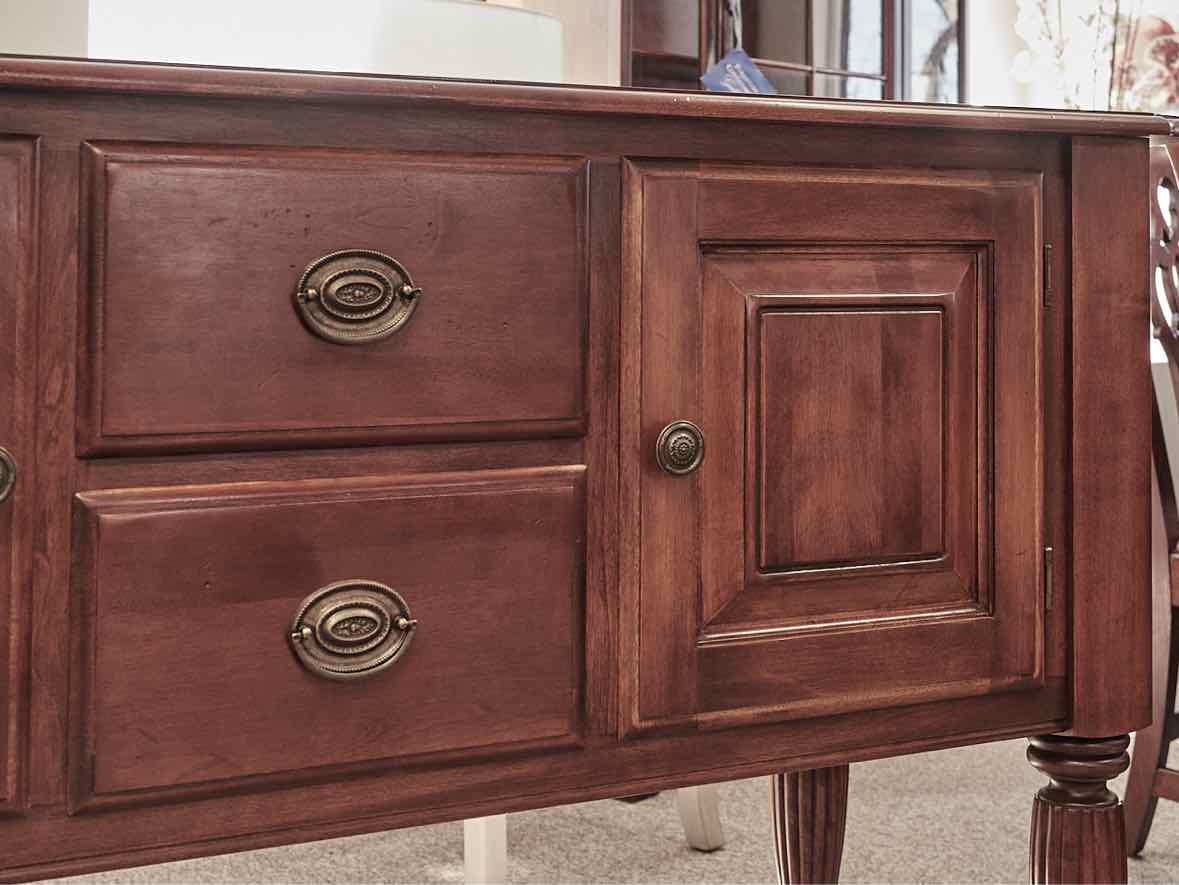 Nichols & Stone Server in Cherry with Brass Pulls