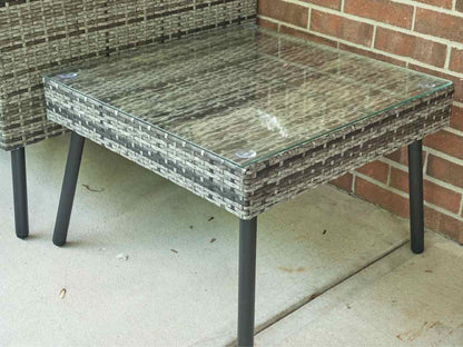 Three Season Gray Wicker Outdoor Sofa & Chair Set