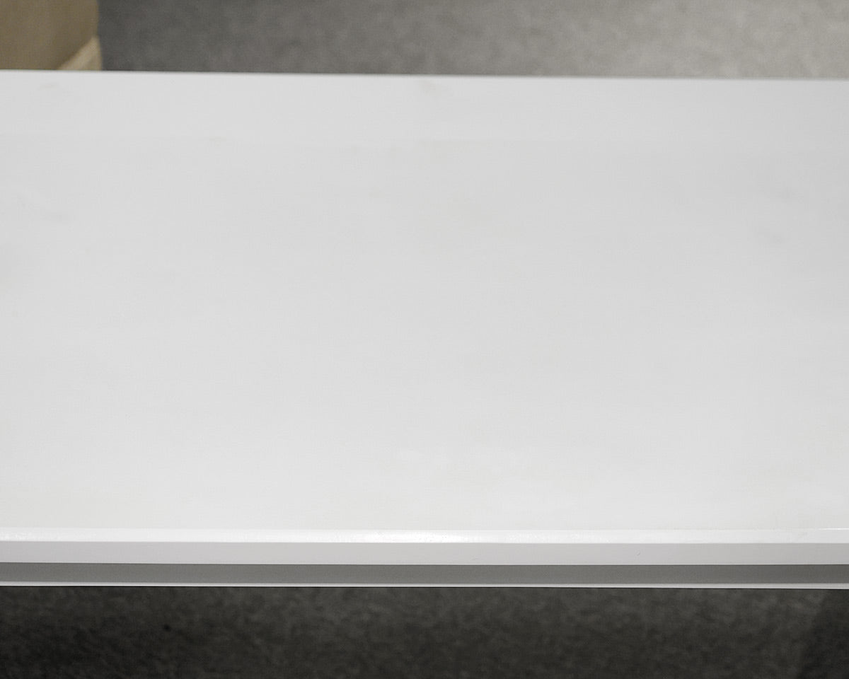 White Desk With Drop Down Drawer