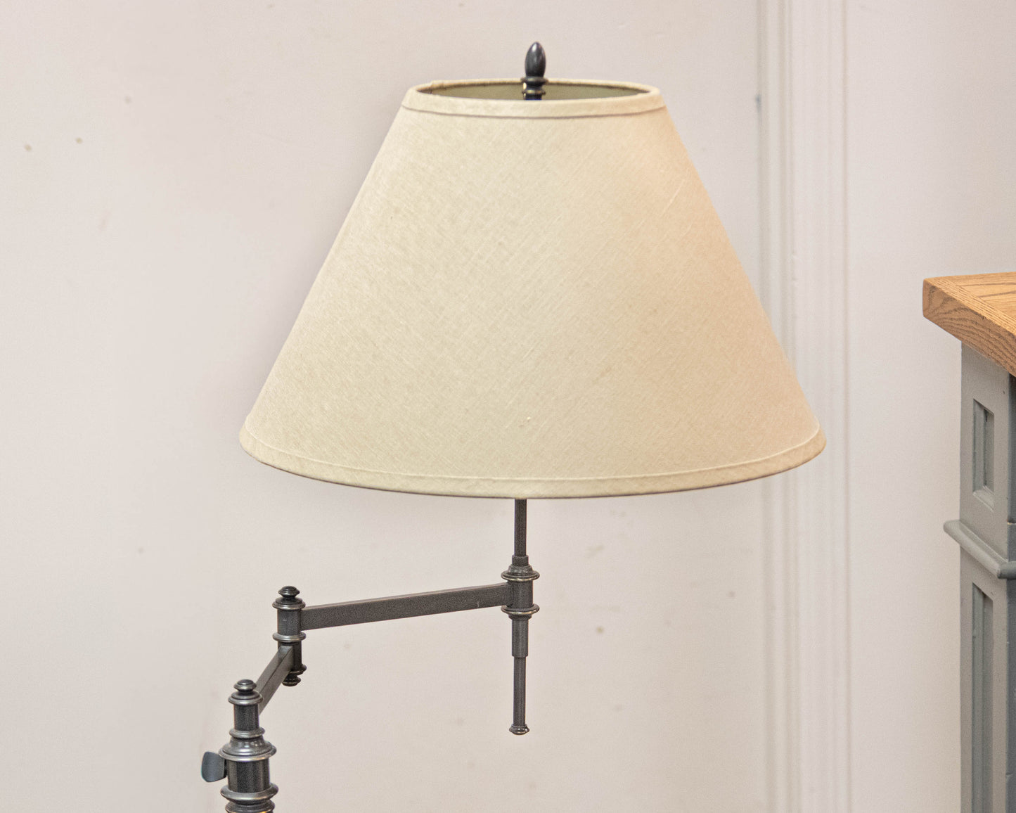 Restoration Hardware Swing Arm Adjustable Height Floor Lamp in Black