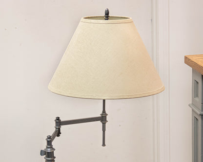 Restoration Hardware Swing Arm Adjustable Height Floor Lamp in Black