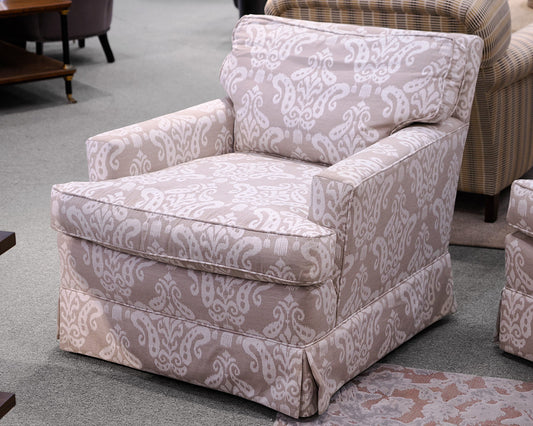 Pair of Ikat Club Chairs