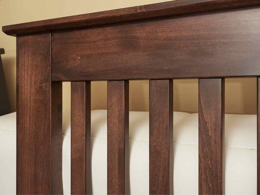 Shaker Style Dark Stained Ash Queen Bed
