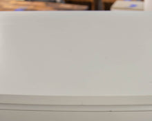 Bow Front Iced Blue/Grey 6 Drawer Chest On Chest  W/ Silver Hepplewhite  Pulls