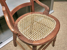 Antique Cherry Cain Seat Chair