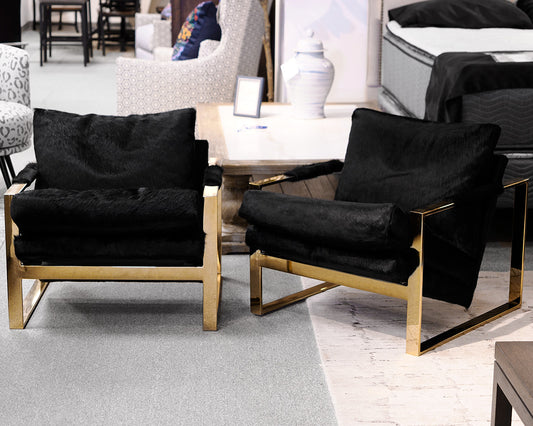 Pair of Custom Milo Baughman Chairs