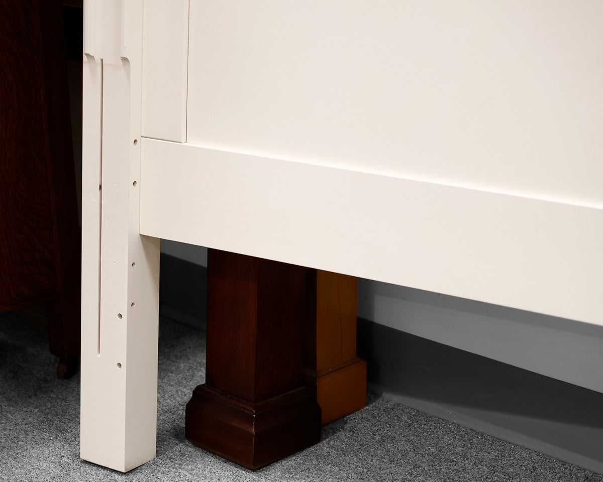 Stanley White Full Bed w/ Shutter Detailing