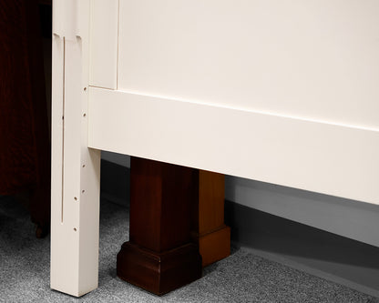 Stanley White Full Bed w/ Shutter Detailing