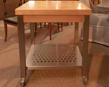 John Boos & Co  Cucina Americana Solid Rock Maple Top Stainless Steel Frame