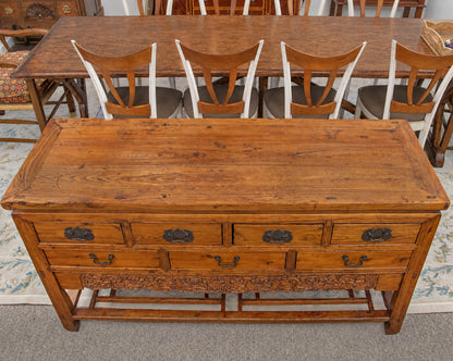 Asian Altar Table W/ Ornate Carving Details