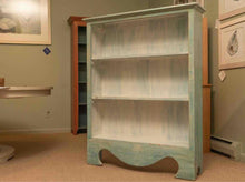 Custom Painted 3 Shelf Wooden Bookcase