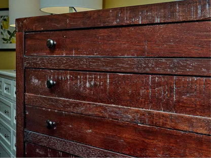 Rustic Plank 5 Drawer Chest