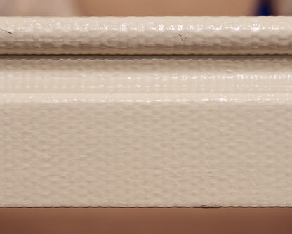 Cream Linen Wrapped Coffee Table