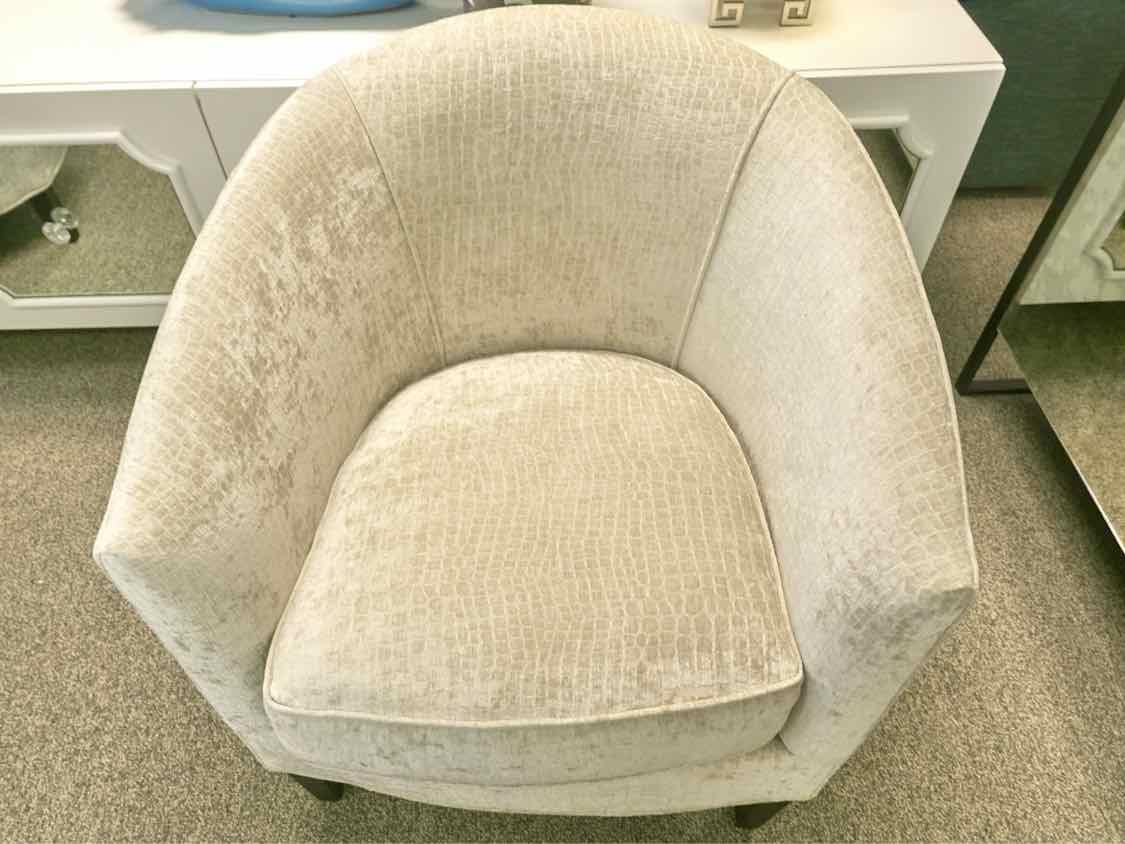 Pair of Boston Interiors 'Charlize' Barrel Chairs in Giraffe Print