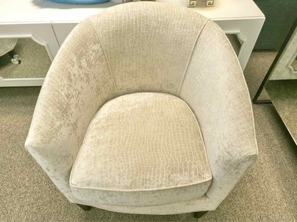 Pair of Boston Interiors 'Charlize' Barrel Chairs in Giraffe Print