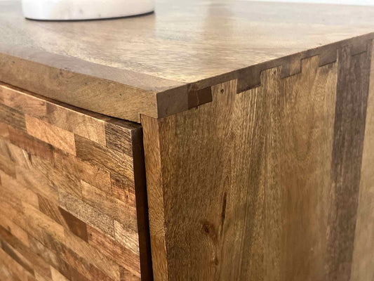 MCM Multi-Toned Wood Chest
